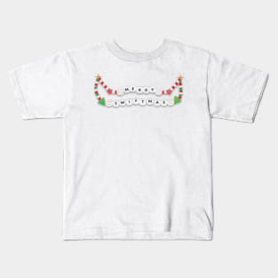 Merry Swiftmas Friendship Bracelet Kids T-Shirt